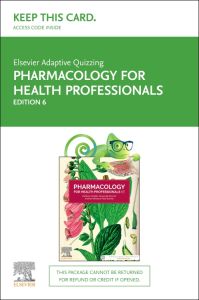 Elsevier Adaptive Quizzing for Pharmacology for Health Professionals 6th Edition - Access Card