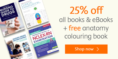 25% off books & eBooks + free anatomy coloring book